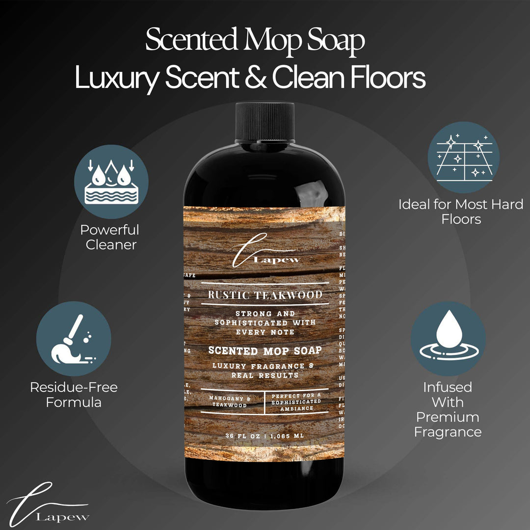 Rustic Teakwood Scented Mop Soap (Mahogany Teakwood)