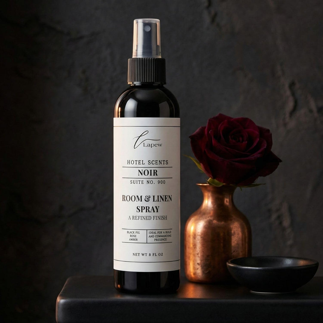 Lapew Hotel Scents Luxury Room Spray | Noir Suite 900 | Inspired by Nobu | Linen Spray Air Freshener & Fabric Spray | 8 fl oz