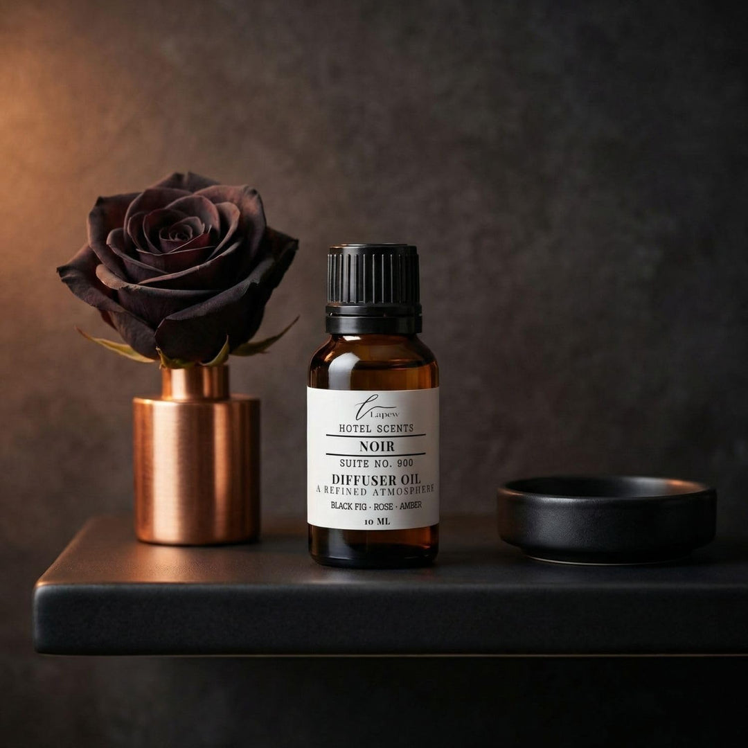 Lapew Hotel Scents Luxury Diffuser Oil | Noir Suite 900 | Inspired by The Edition Hotel | Hotel Fragrance Oil for Nebulizer & Waterless Diffuser | 10ml