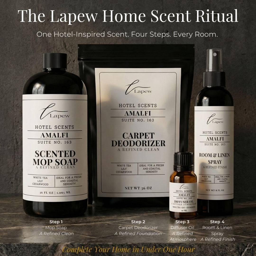 Lapew Hotel Scents Luxury Carpet Deodorizer Powder | Amalfi Suite 363 | Inspired by Marriott Hotels | Hotel Scented Carpet Freshener | 36oz