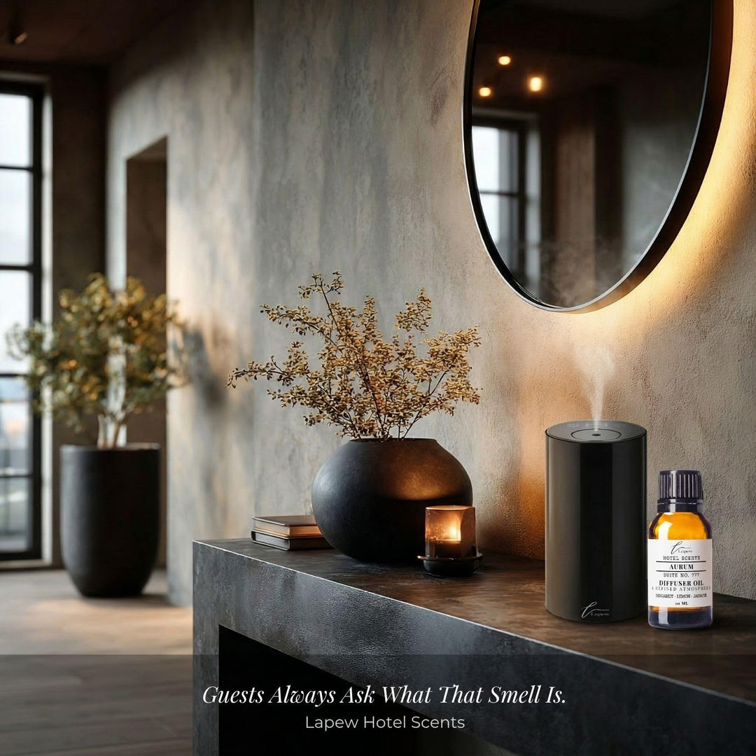 Lapew Hotel Scents Luxury Diffuser Oil | Aurum Suite 777 | Inspired by the W Hotels | Hotel Fragrance Oil for Nebulizer & Waterless Diffuser | 10ml