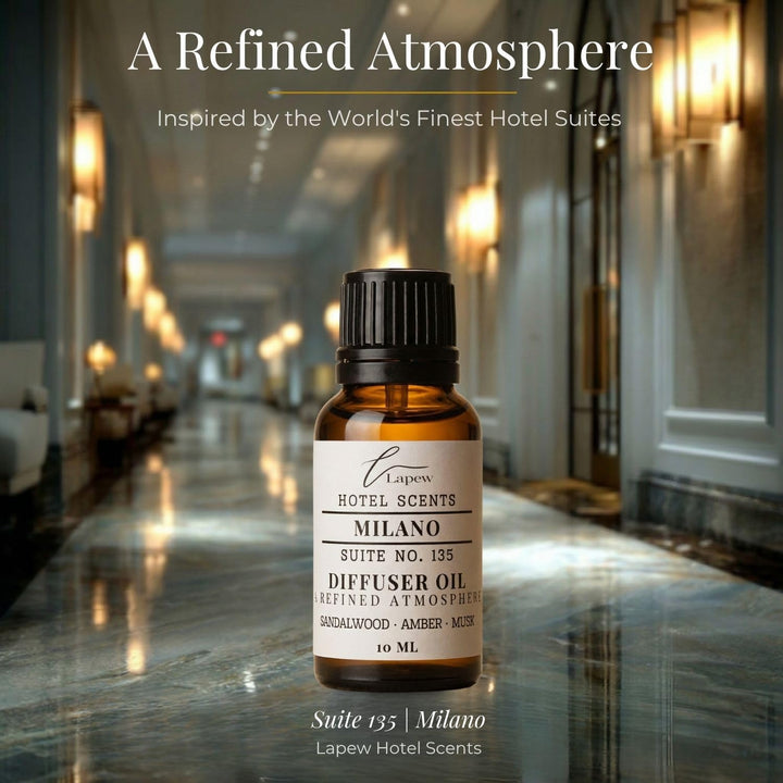 Lapew Hotel Scents Luxury Diffuser Oil | Milano Suite 135 | Inspired by the 1 Hotel Miami Beach | Hotel Fragrance Oil for Nebulizer & Waterless Diffuser | 10ml
