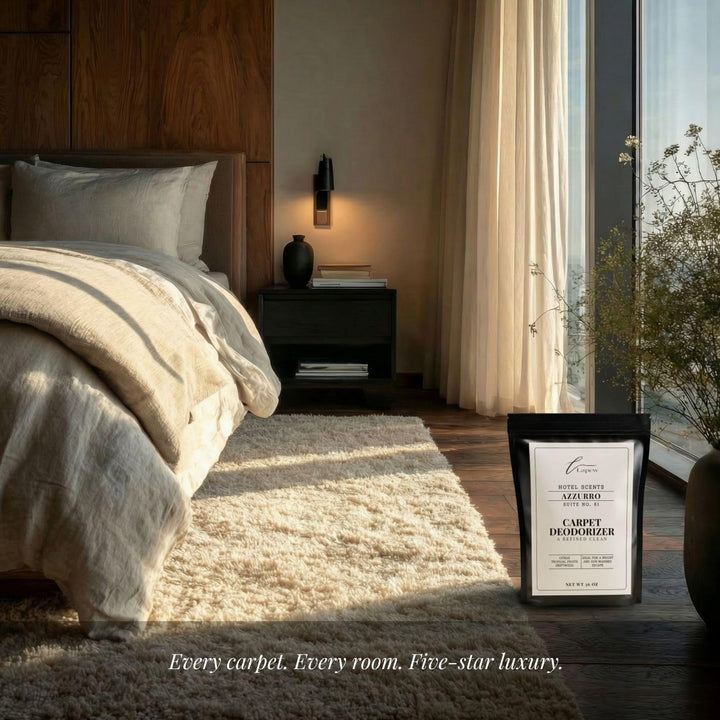 Lapew Hotel Scents Luxury Carpet Deodorizer Powder | Azzurro Suite 81 | Inspired by Capri Blue Volcano | Hotel Scented Carpet Freshener | 36oz