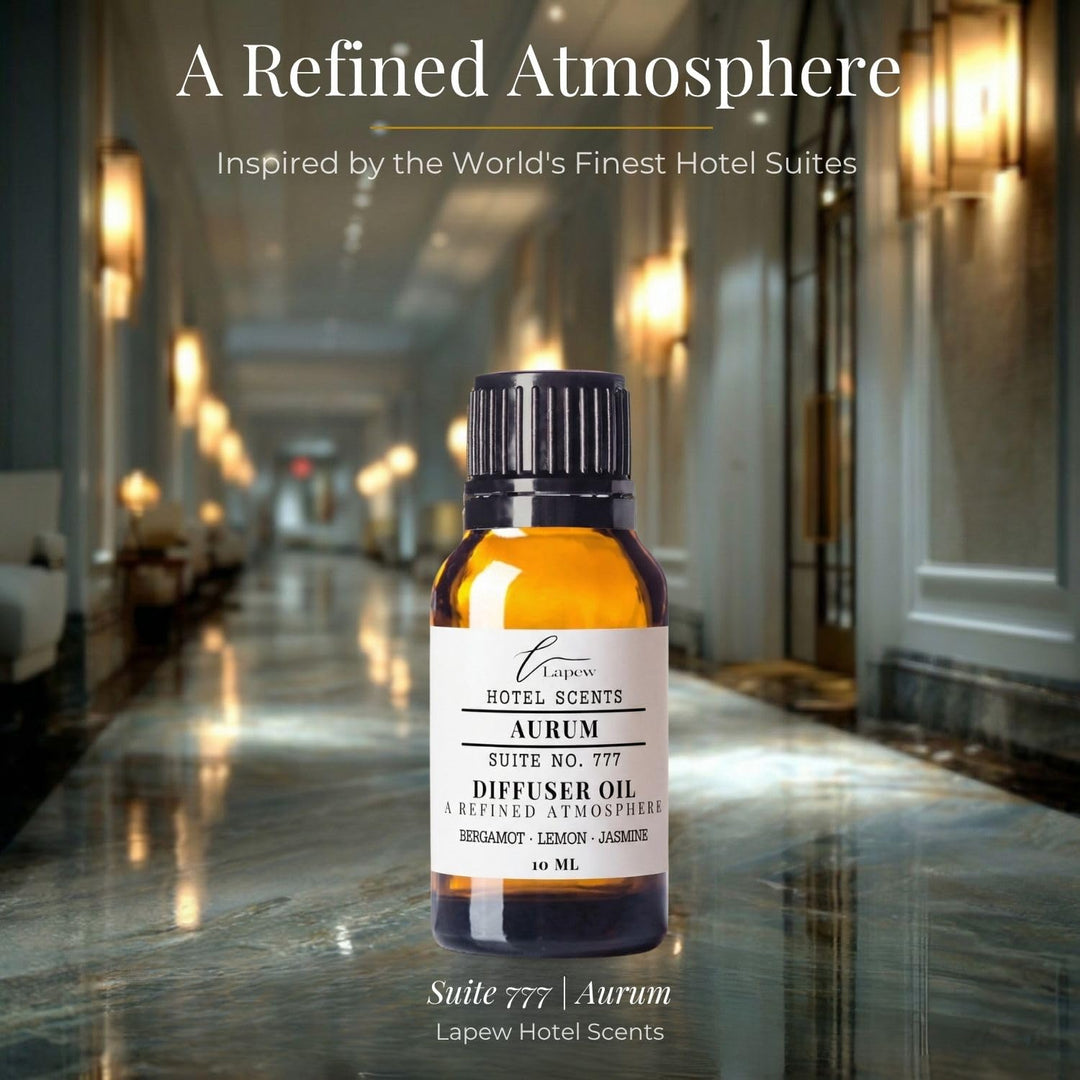 Lapew Hotel Scents Luxury Diffuser Oil | Aurum Suite 777 | Inspired by the W Hotels | Hotel Fragrance Oil for Nebulizer & Waterless Diffuser | 10ml