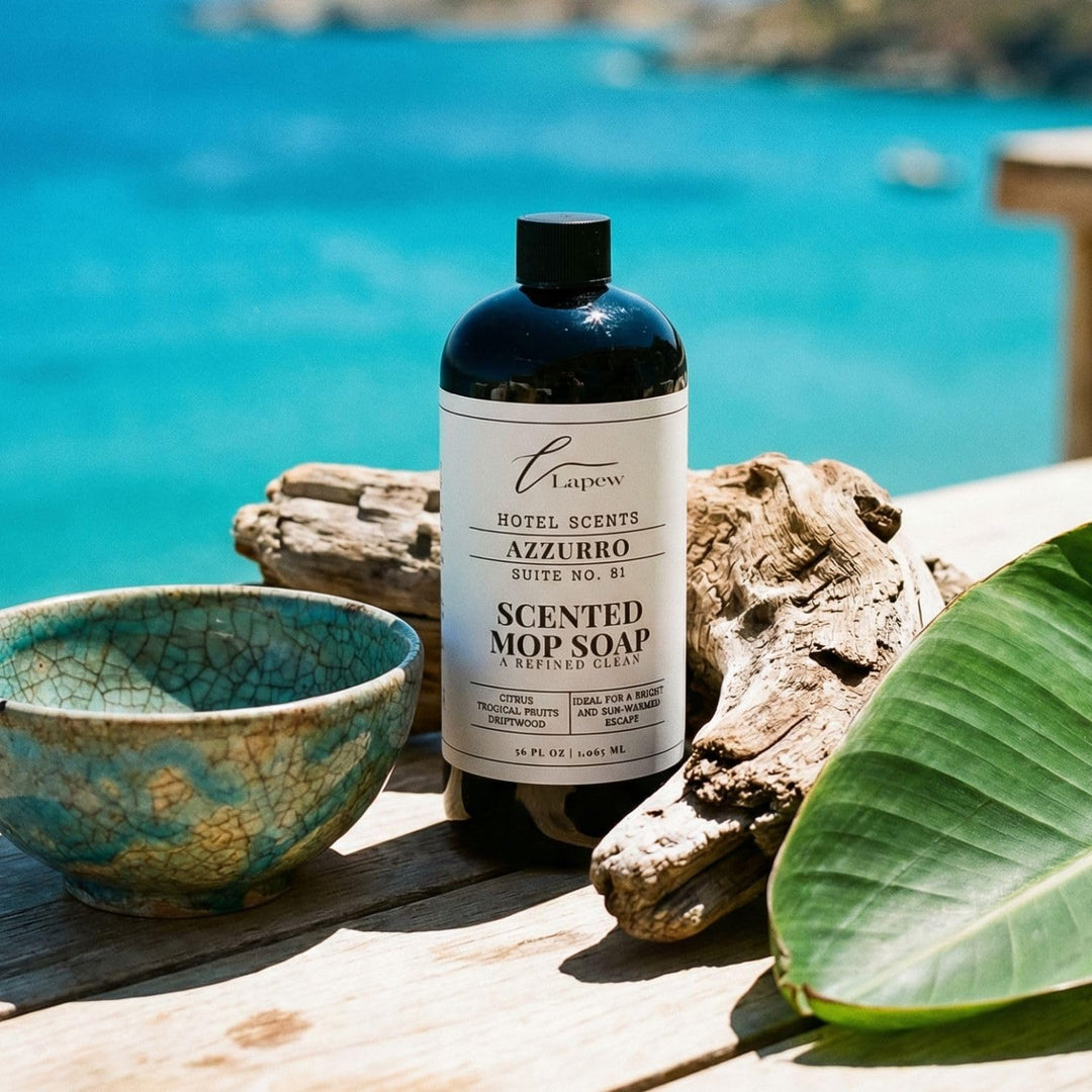 Lapew Hotel Scents Luxury Mop Soap | Azzurro Suite 81 | Inspired by Capri Blue Volcano | Hotel Scented Floor Cleaner | 36 fl oz