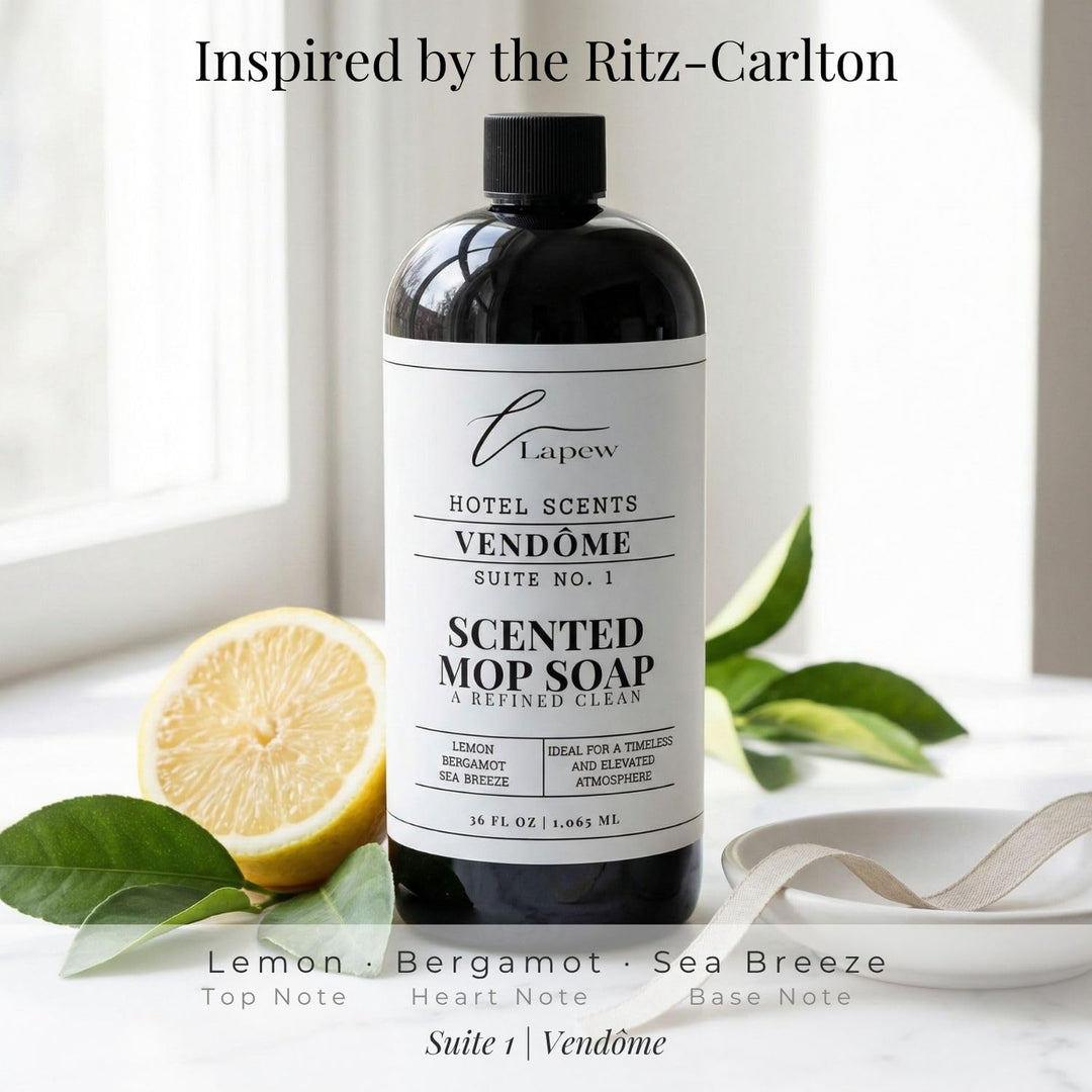 Lapew Hotel Scents Luxury Mop Soap | Vendôme Suite 1 | Inspired by the Ritz-Carlton | Hotel Scented Floor Cleaner | 36 fl oz
