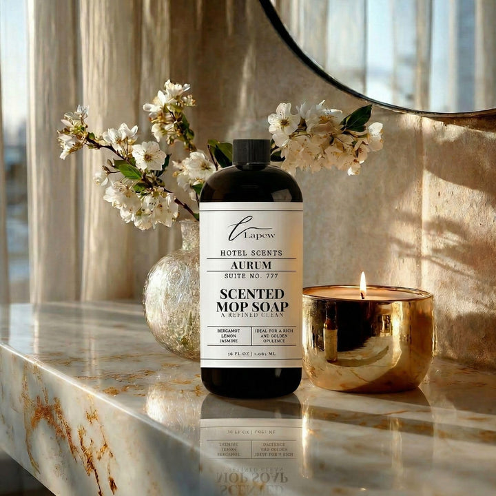 Lapew Hotel Scents Luxury Mop Soap | Aurum Suite 777 | Inspired by the Bellagio Hotel | Hotel Scented Floor Cleaner | 36 fl oz