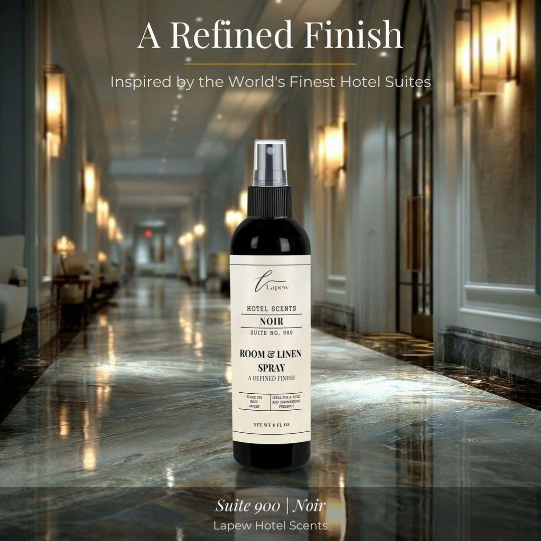 Lapew Hotel Scents Luxury Room Spray | Noir Suite 900 | Inspired by Nobu | Linen Spray Air Freshener & Fabric Spray | 8 fl oz