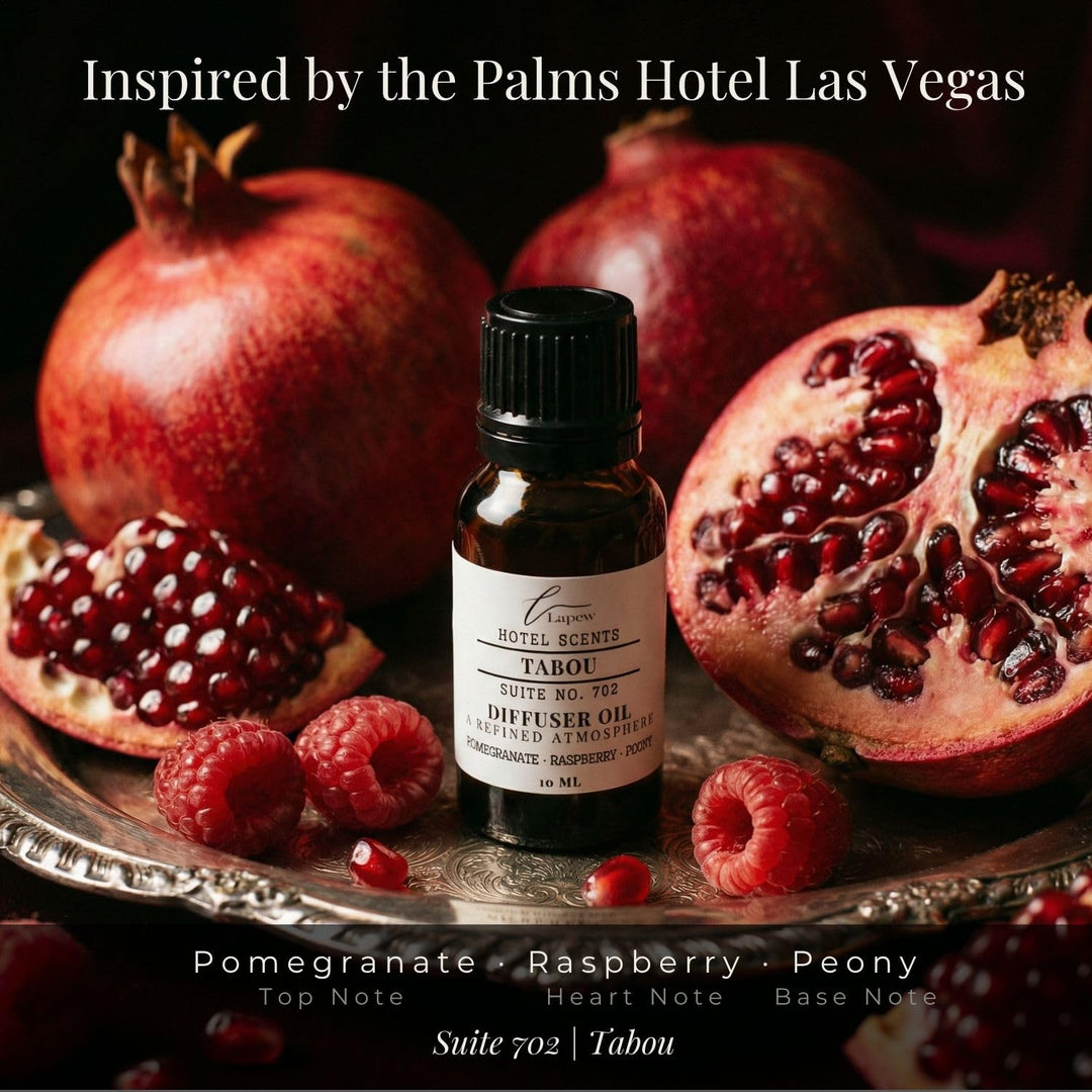 Lapew Hotel Scents Luxury Diffuser Oil | Tabou Suite 702 | Inspired by the Aria Las Vegas | Hotel Fragrance Oil for Nebulizer & Waterless Diffuser | 10ml