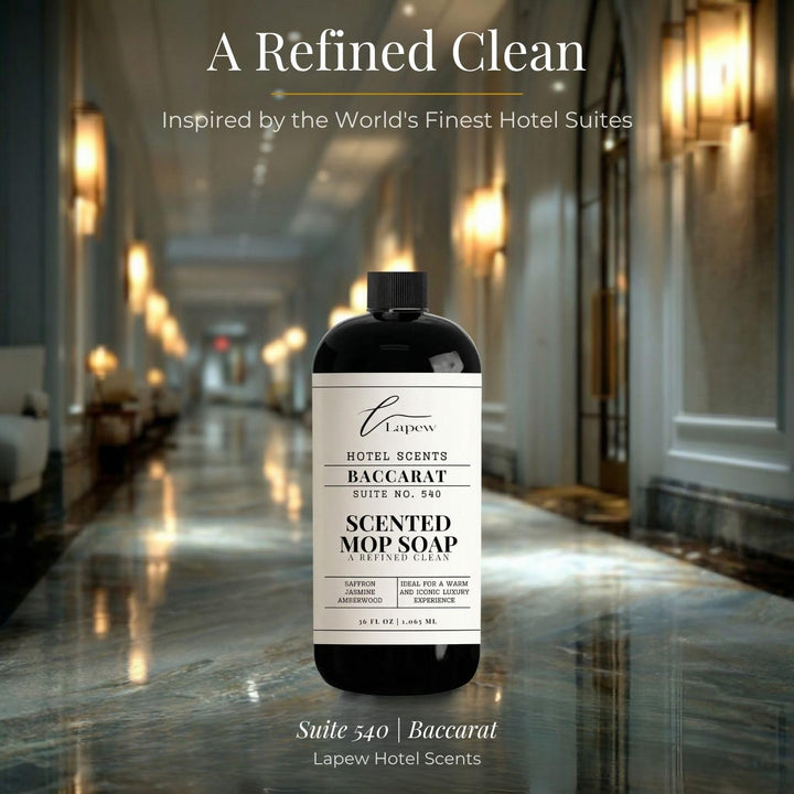 Lapew Hotel Scents Luxury Mop Soap | Baccarat Suite 540 | Hotel Scented Floor Cleaner | 36 fl oz