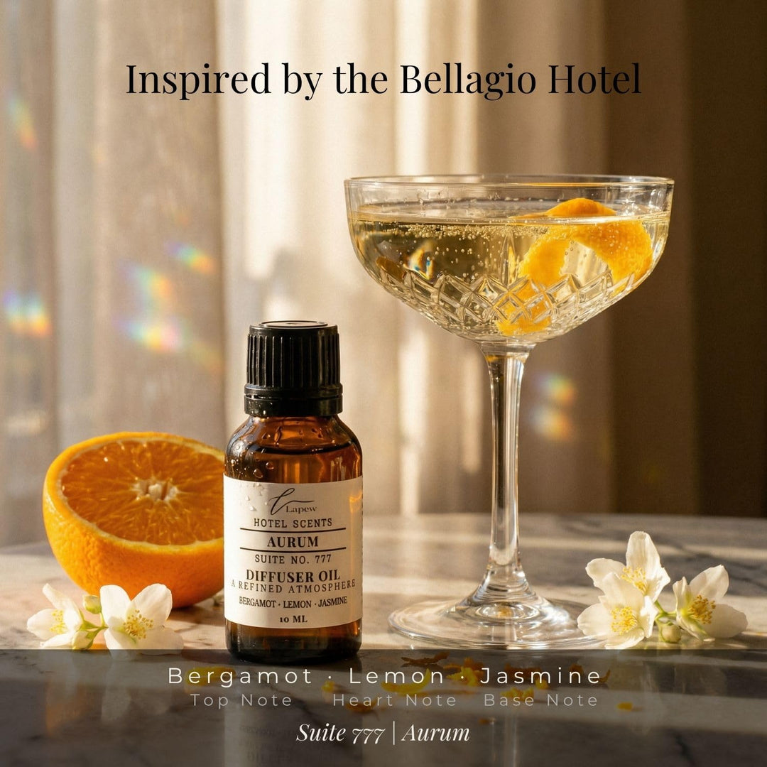 Lapew Hotel Scents Luxury Diffuser Oil | Aurum Suite 777 | Inspired by the W Hotels | Hotel Fragrance Oil for Nebulizer & Waterless Diffuser | 10ml