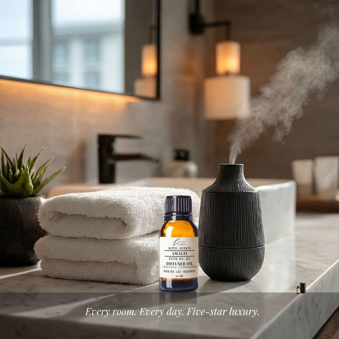 Lapew Hotel Scents Luxury Diffuser Oil | Amalfi Suite 163 | Inspired by Marriott Hotels | Hotel Fragrance Oil for Nebulizer & Waterless Diffuser | 10ml