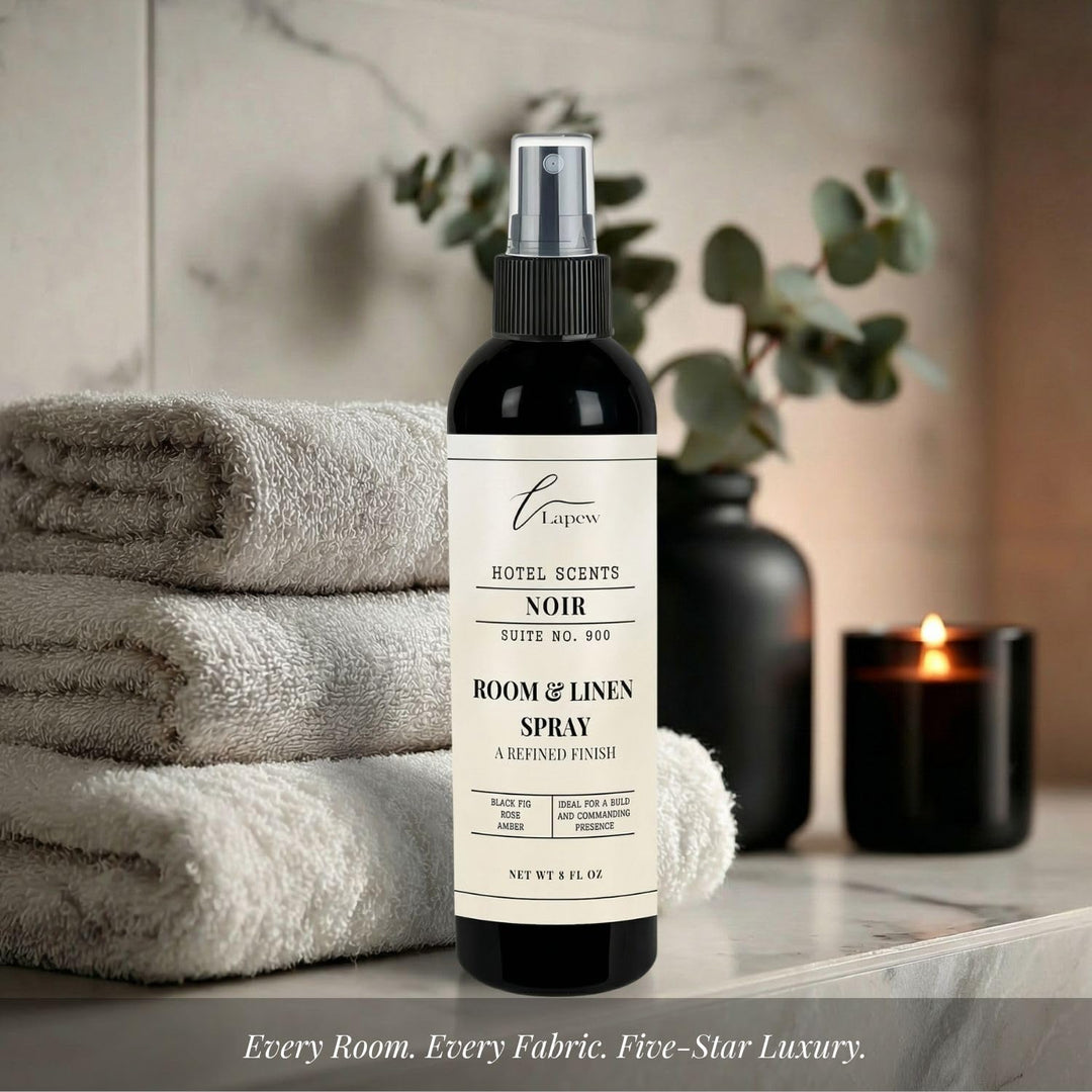 Lapew Hotel Scents Luxury Room Spray | Noir Suite 900 | Inspired by Nobu | Linen Spray Air Freshener & Fabric Spray | 8 fl oz