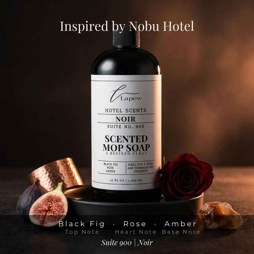 Lapew Hotel Scents Luxury Mop Soap | Noir Suite 900 | Inspired by Nobu Hotel | Hotel Scented Floor Cleaner | 36 fl oz