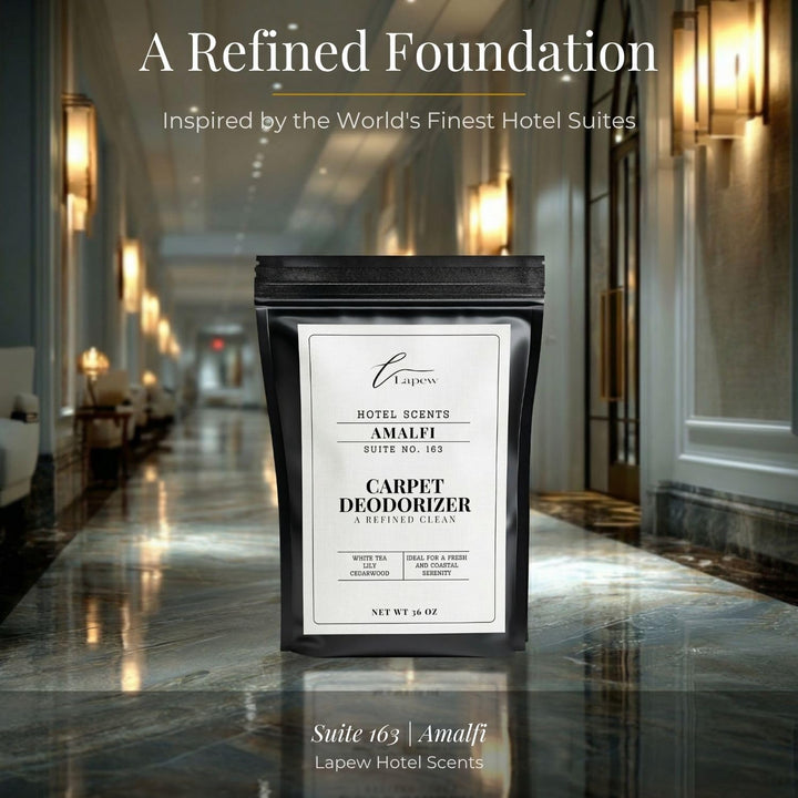 Lapew Hotel Scents Luxury Carpet Deodorizer Powder | Amalfi Suite 363 | Inspired by Marriott Hotels | Hotel Scented Carpet Freshener | 36oz