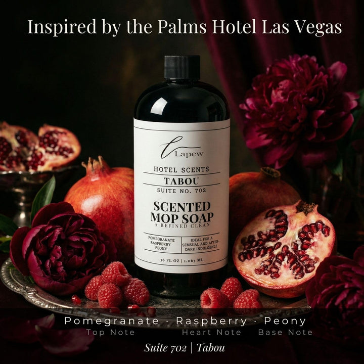 Lapew Hotel Scents Luxury Mop Soap | Tabou Suite 702 | Inspired by the Palms Hotel Las Vegas | Hotel Scented Floor Cleaner | 36 fl oz