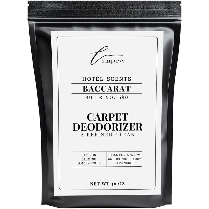 Lapew Hotel Scents Luxury Carpet Deodorizer Powder | Baccarat Suite 540 | Hotel Scented Carpet Freshener | 36oz