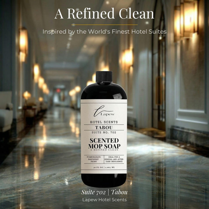 Lapew Hotel Scents Luxury Mop Soap | Tabou Suite 702 | Inspired by the Palms Hotel Las Vegas | Hotel Scented Floor Cleaner | 36 fl oz