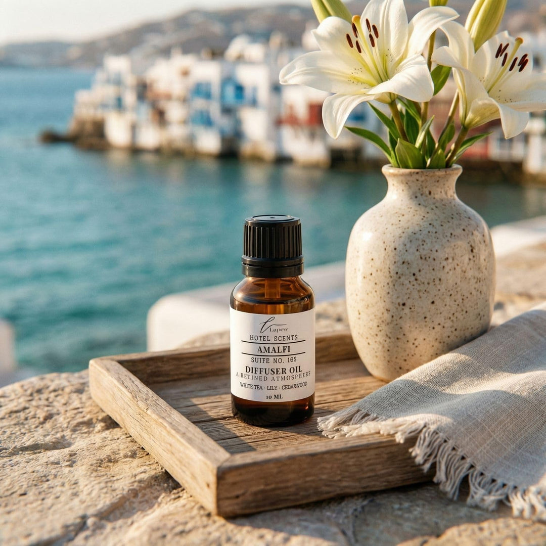 Lapew Hotel Scents Luxury Diffuser Oil | Amalfi Suite 163 | Inspired by Marriott Hotels | Hotel Fragrance Oil for Nebulizer & Waterless Diffuser | 10ml