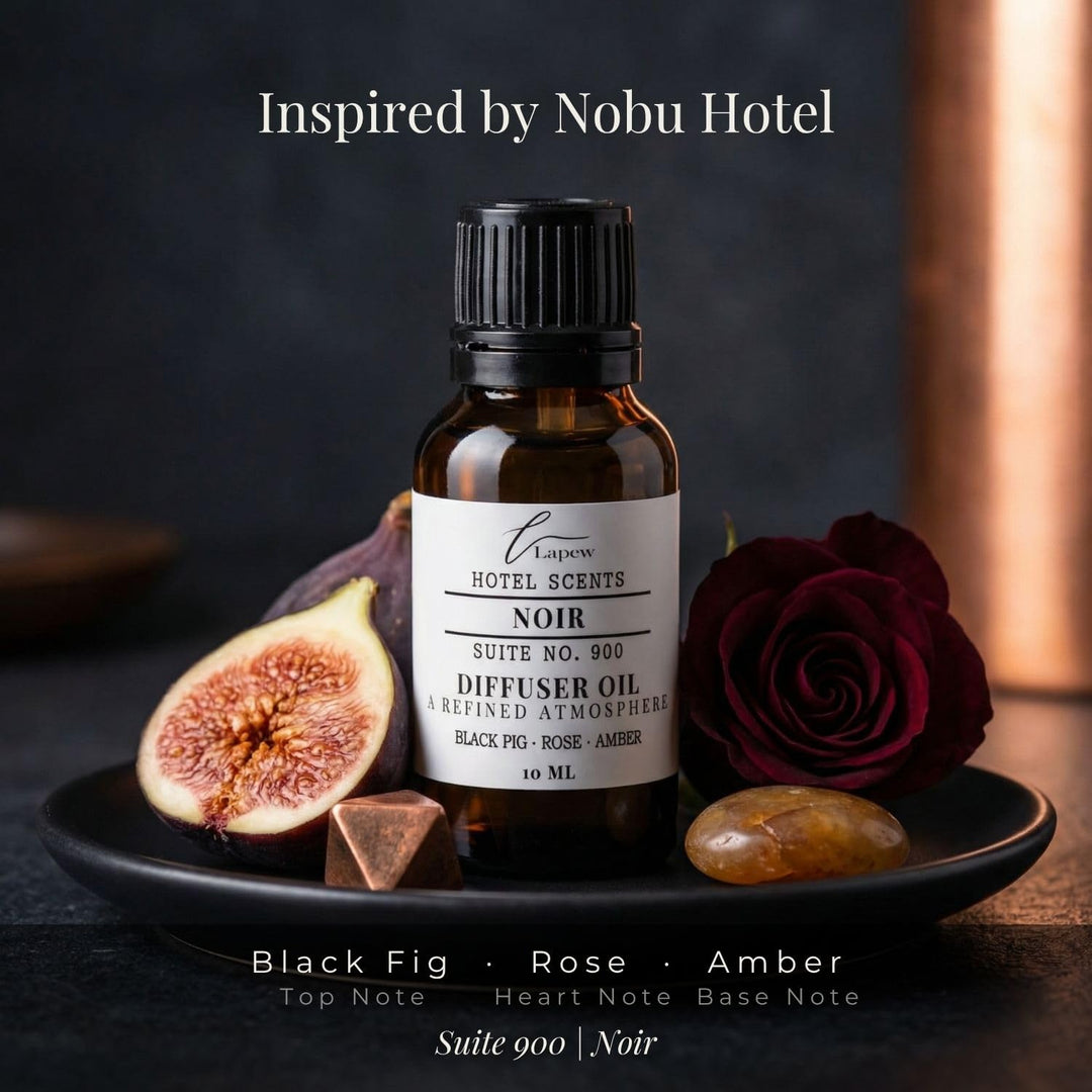 Lapew Hotel Scents Luxury Diffuser Oil | Noir Suite 900 | Inspired by The Edition Hotel | Hotel Fragrance Oil for Nebulizer & Waterless Diffuser | 10ml