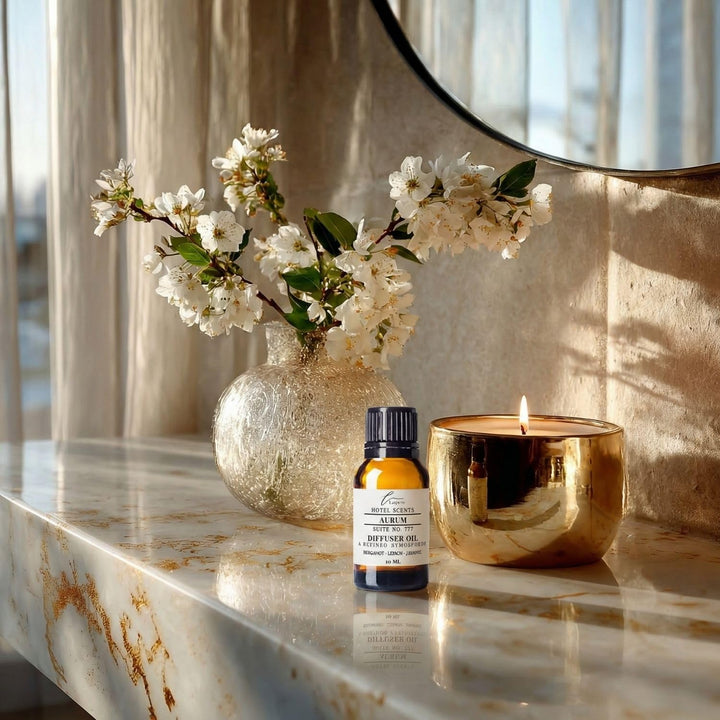 Lapew Hotel Scents Luxury Diffuser Oil | Aurum Suite 777 | Inspired by the W Hotels | Hotel Fragrance Oil for Nebulizer & Waterless Diffuser | 10ml