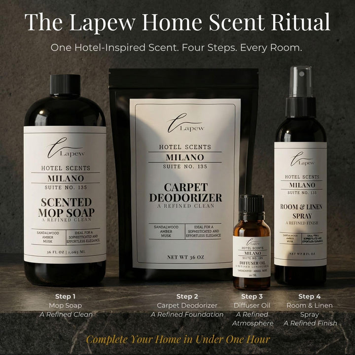 Lapew Hotel Scents Luxury Carpet Deodorizer Powder | Milano Suite 135 | Inspired by the Westin Hotel | Hotel Scented Carpet Freshener | 36oz