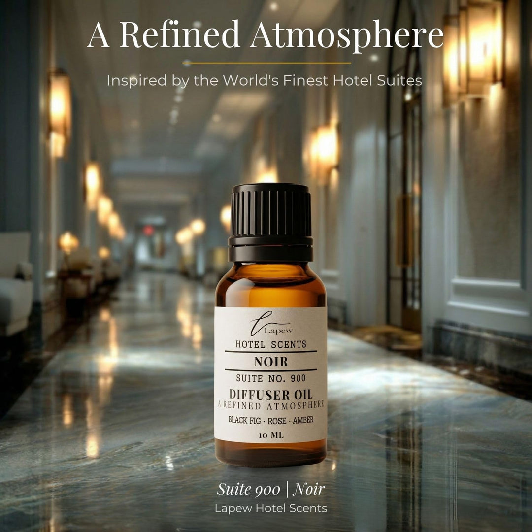 Lapew Hotel Scents Luxury Diffuser Oil | Noir Suite 900 | Inspired by The Edition Hotel | Hotel Fragrance Oil for Nebulizer & Waterless Diffuser | 10ml