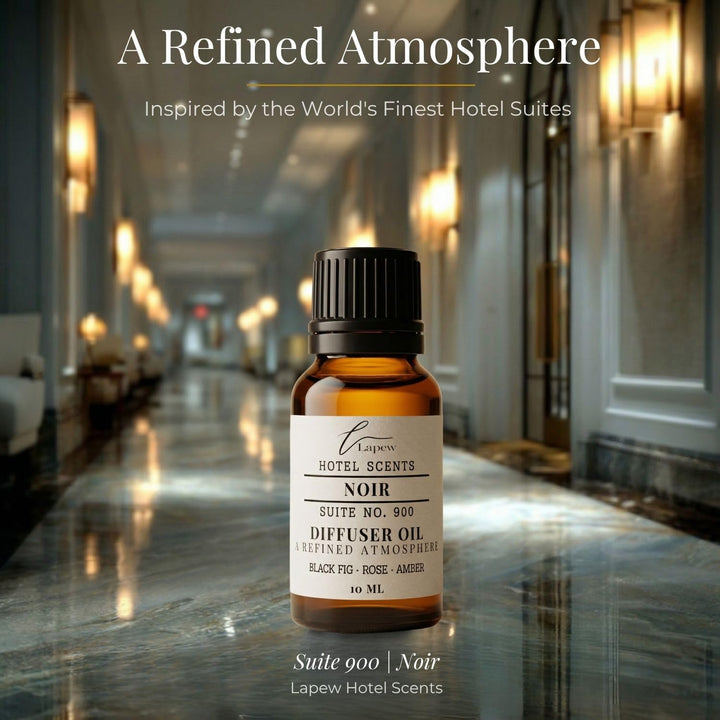Lapew Hotel Scents Luxury Diffuser Oil | Noir Suite 900 | Inspired by The Edition Hotel | Hotel Fragrance Oil for Nebulizer & Waterless Diffuser | 10ml