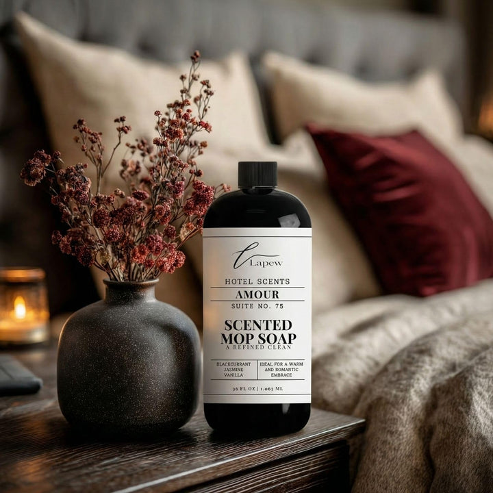 Lapew Hotel Scents Luxury Mop Soap | Amour Suite 75 | Inspired by the Four Seasons Paris | Hotel Scented Floor Cleaner | 36 fl oz