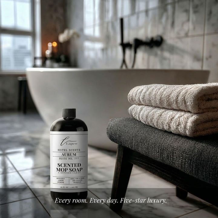 Lapew Hotel Scents Luxury Mop Soap | Aurum Suite 777 | Inspired by the Bellagio Hotel | Hotel Scented Floor Cleaner | 36 fl oz