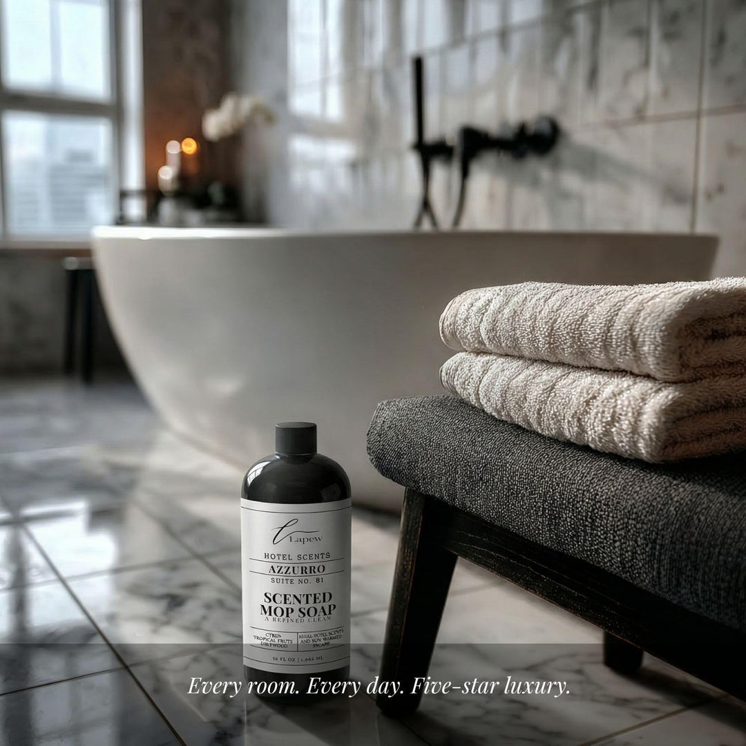Lapew Hotel Scents Luxury Mop Soap | Azzurro Suite 81 | Inspired by Capri Blue Volcano | Hotel Scented Floor Cleaner | 36 fl oz