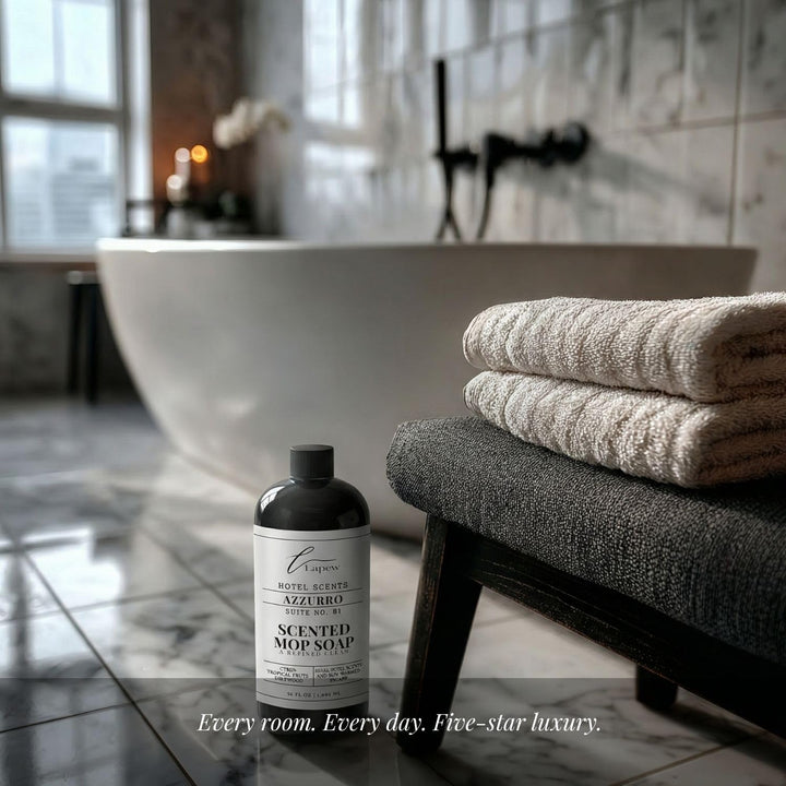 Lapew Hotel Scents Luxury Mop Soap | Azzurro Suite 81 | Inspired by Capri Blue Volcano | Hotel Scented Floor Cleaner | 36 fl oz