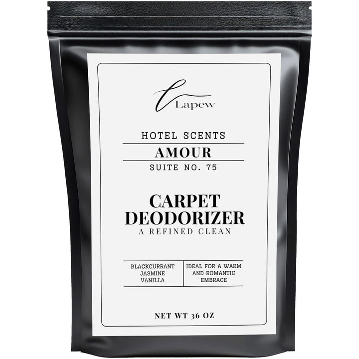 Lapew Hotel Scents Luxury Carpet Deodorizer Powder | Amour Suite 75 | Inspired by the Four Seasons Paris | Hotel Scented Carpet Freshener | 36oz