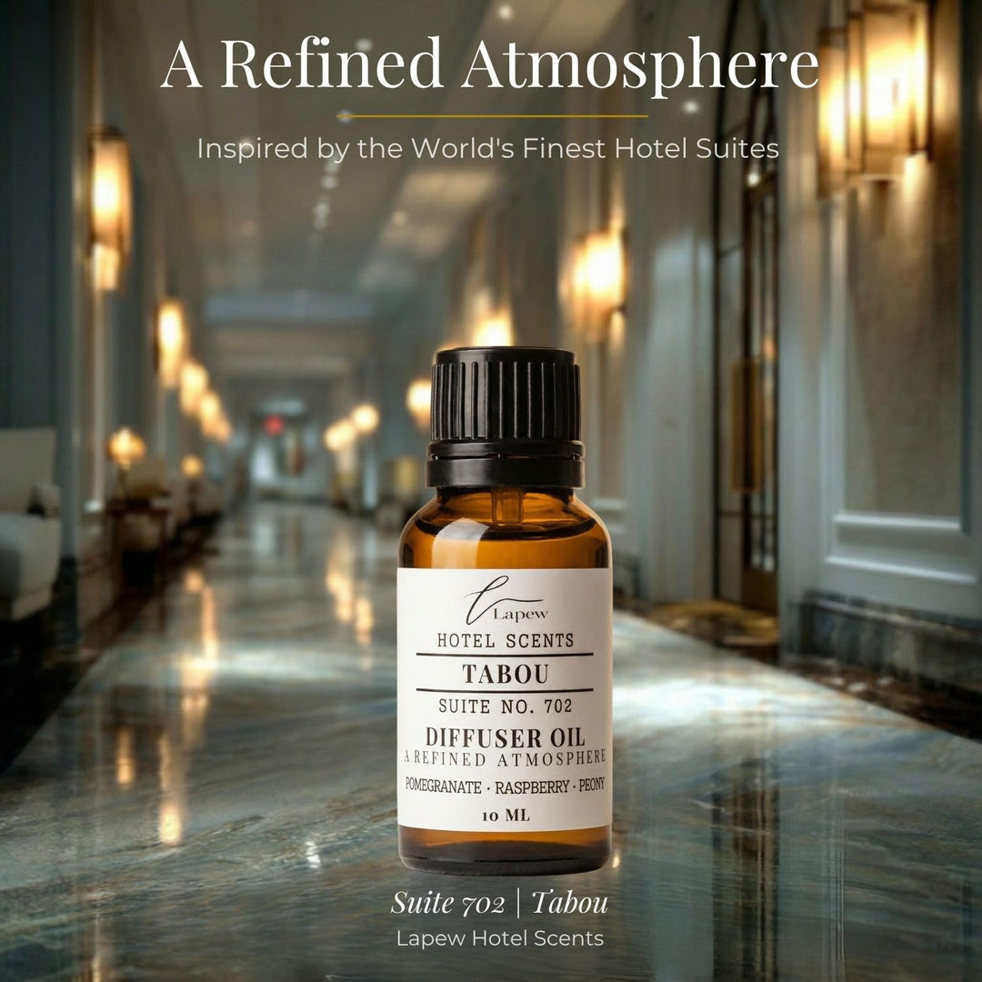Lapew Hotel Scents Luxury Diffuser Oil | Tabou Suite 702 | Inspired by the Aria Las Vegas | Hotel Fragrance Oil for Nebulizer & Waterless Diffuser | 10ml