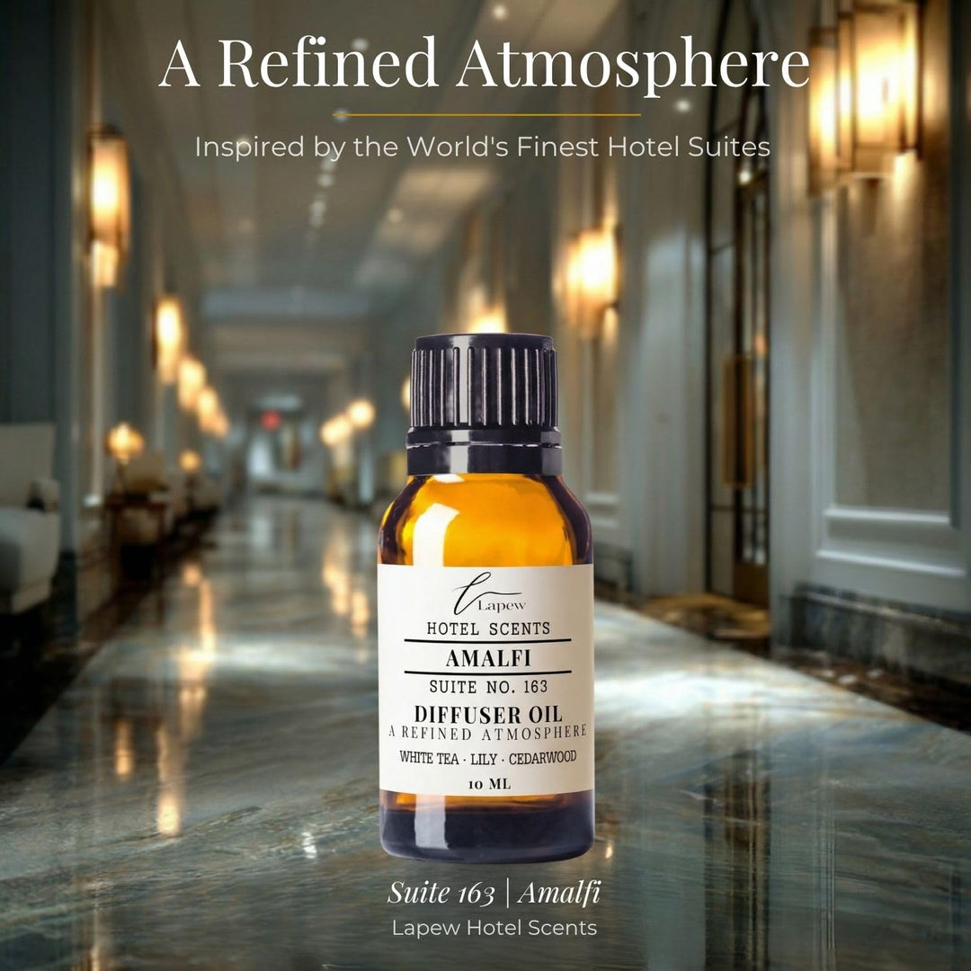 Lapew Hotel Scents Luxury Diffuser Oil | Amalfi Suite 163 | Inspired by Marriott Hotels | Hotel Fragrance Oil for Nebulizer & Waterless Diffuser | 10ml