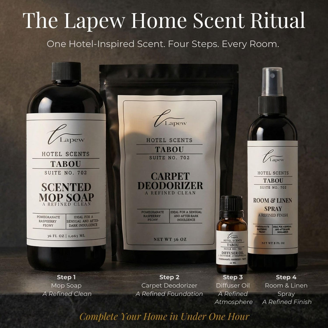 Lapew Hotel Scents Luxury Carpet Deodorizer Powder | Tabou Suite 702 | Inspired by the Palms Hotel Las Vegas | Hotel Scented Carpet Freshener | 36oz