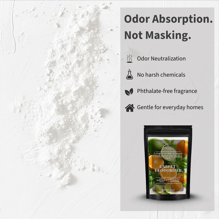 Citrus Basil Fusion (Lime Basil Mandarin) Carpet & Upholstery Deodorizer