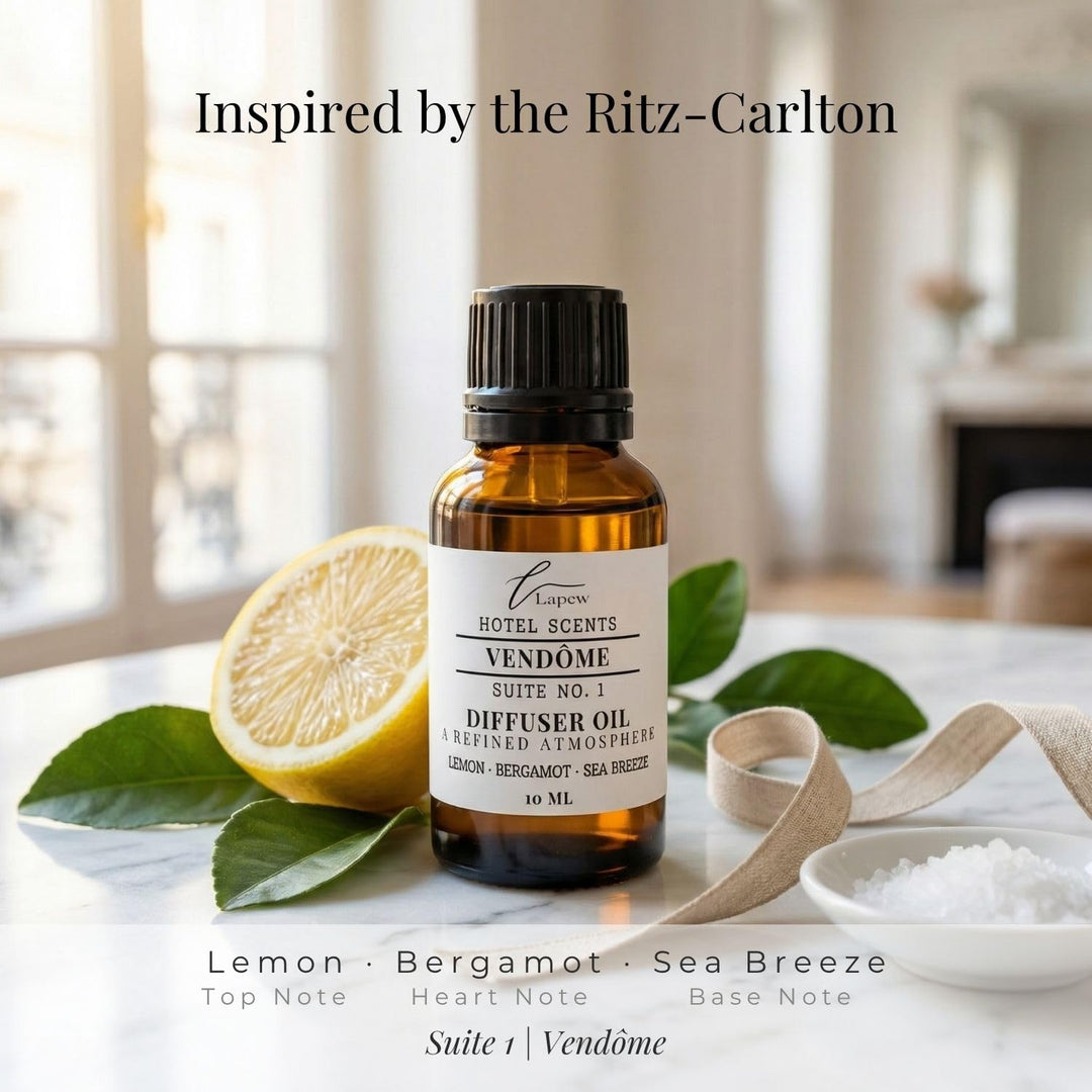 Lapew Hotel Scents Luxury Diffuser Oil | Vendôme Suite 1 | Inspired by the Ritz-Carlton | Hotel Fragrance Oil for Nebulizer & Waterless Diffuser | 10ml