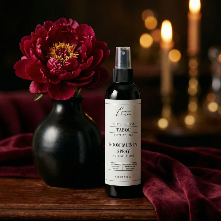 Lapew Hotel Scents Luxury Room Spray | Tabou Suite 702 | Inspired by the Palms | Linen Spray Air Freshener & Fabric Spray | 8 fl oz