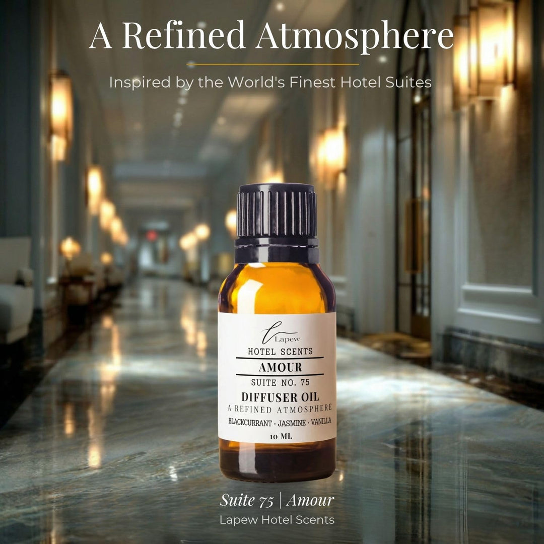 Lapew Hotel Scents Luxury Diffuser Oil | Amour Suite 75 | Inspired by the Four Seasons Paris | Hotel Fragrance Oil for Nebulizer & Waterless Diffuser | 10ml