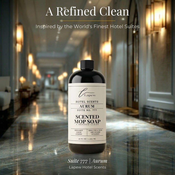 Lapew Hotel Scents Luxury Mop Soap | Aurum Suite 777 | Inspired by the Bellagio Hotel | Hotel Scented Floor Cleaner | 36 fl oz
