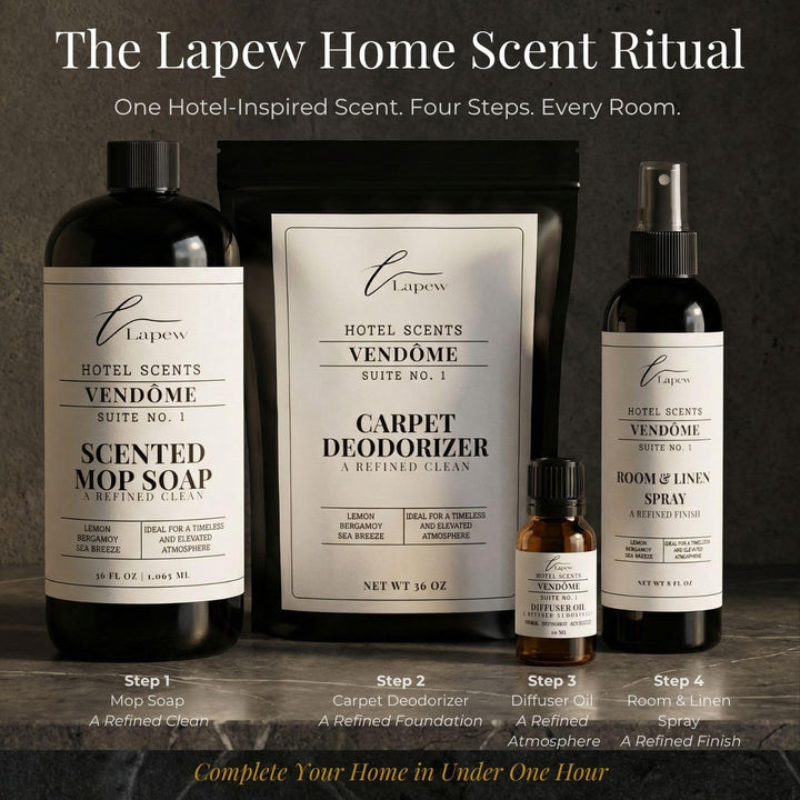 Lapew Hotel Scents Luxury Mop Soap | Vendôme Suite 1 | Inspired by the Ritz-Carlton | Hotel Scented Floor Cleaner | 36 fl oz