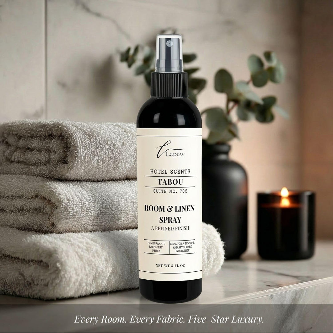 Lapew Hotel Scents Luxury Room Spray | Tabou Suite 702 | Inspired by the Palms | Linen Spray Air Freshener & Fabric Spray | 8 fl oz