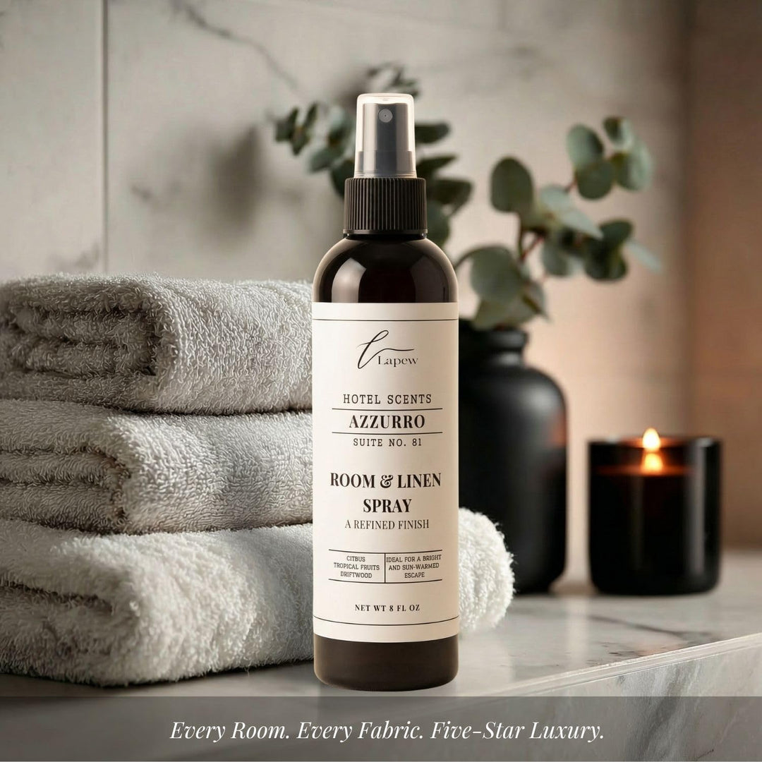 Lapew Hotel Scents Luxury Room Spray | Azzurro Suite 81 | Inspired by Capri Blue Volcano | Linen Spray Air Freshener & Fabric Spray | 8 fl oz