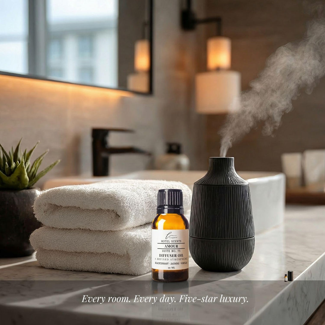 Lapew Hotel Scents Luxury Diffuser Oil | Amour Suite 75 | Inspired by the Four Seasons Paris | Hotel Fragrance Oil for Nebulizer & Waterless Diffuser | 10ml