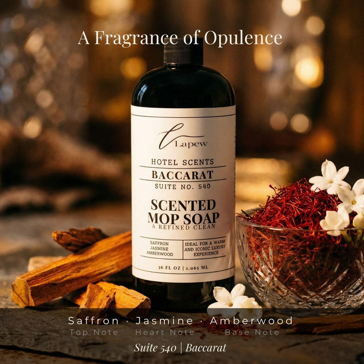 Lapew Hotel Scents Luxury Mop Soap | Baccarat Suite 540 | Hotel Scented Floor Cleaner | 36 fl oz