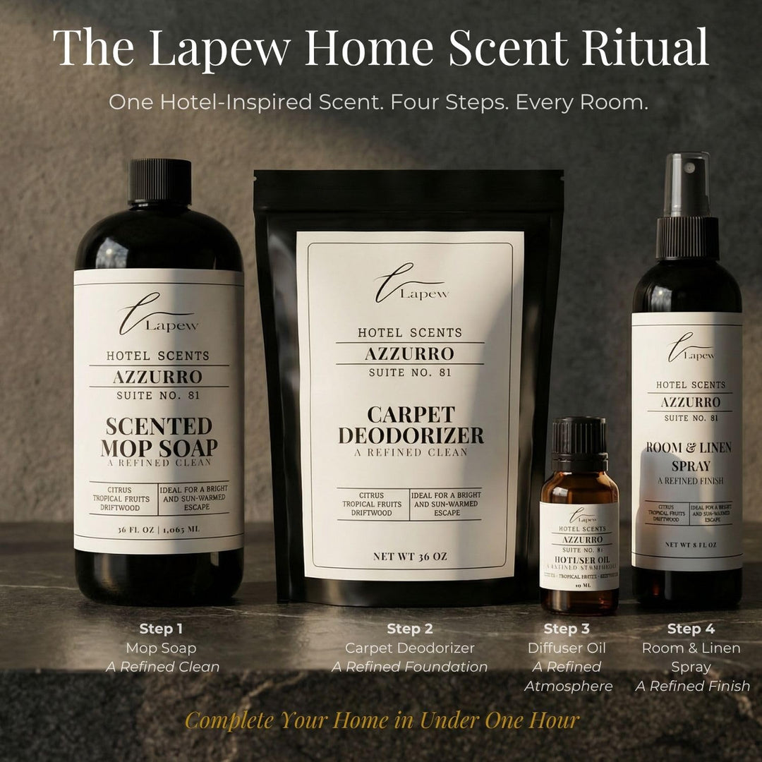 Lapew Hotel Scents Luxury Carpet Deodorizer Powder | Azzurro Suite 81 | Inspired by Capri Blue Volcano | Hotel Scented Carpet Freshener | 36oz