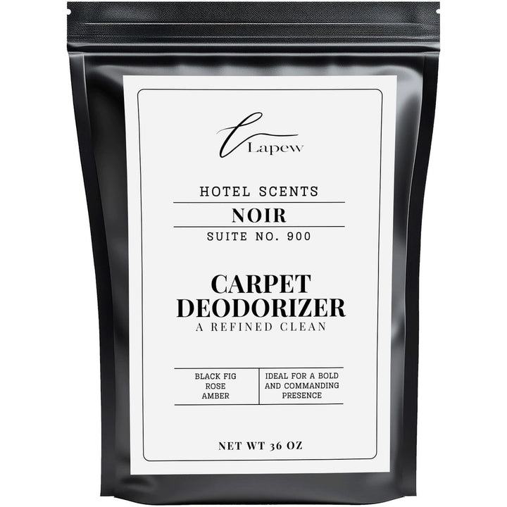 Lapew Hotel Scents Luxury Carpet Deodorizer Powder | Noir Suite 900 | Inspired by Nobu Hotel | Hotel Scented Carpet Freshener | 36oz