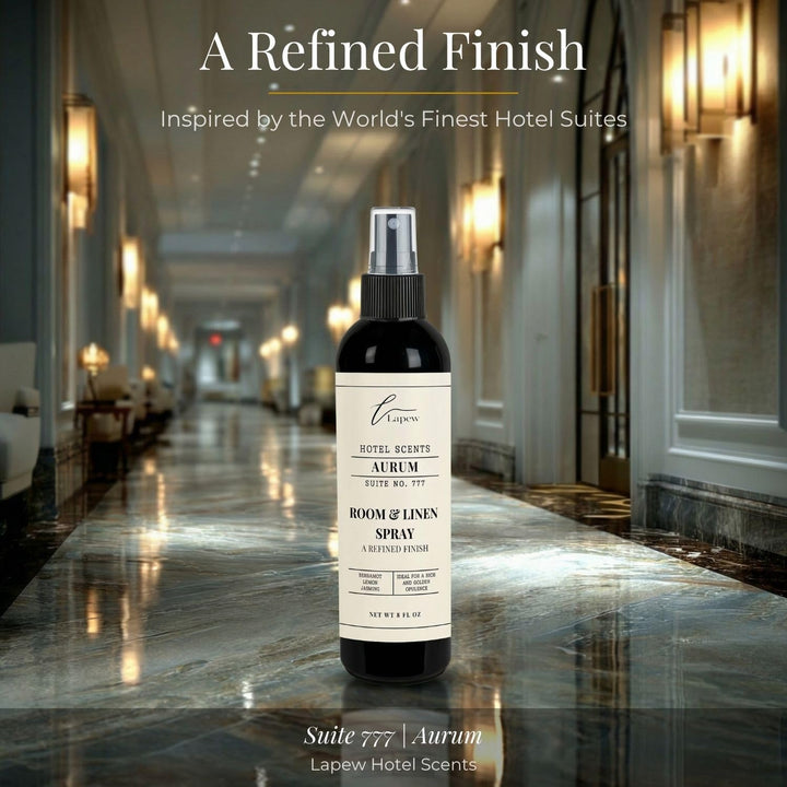 Lapew Hotel Scents Luxury Room Spray | Aurum Suite 777 | Inspired by the Bellagio | Linen Spray Air Freshener & Fabric Spray | 8 fl oz