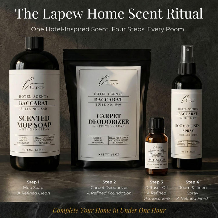Lapew Hotel Scents Luxury Mop Soap | Baccarat Suite 540 | Hotel Scented Floor Cleaner | 36 fl oz